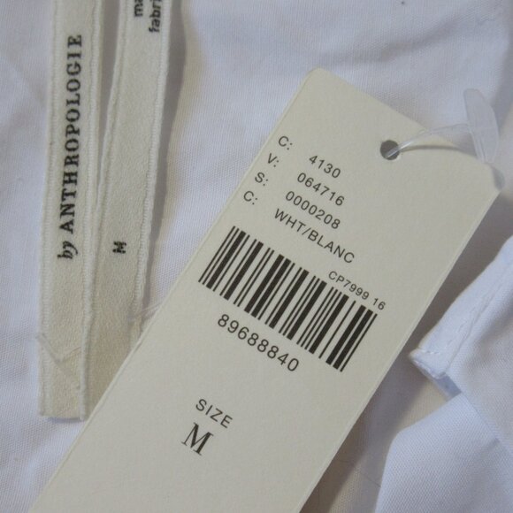 NWT by Anthropologie Somerset Maxi in White Cotton Shirt Edition Dress M - Picture 4 of 4